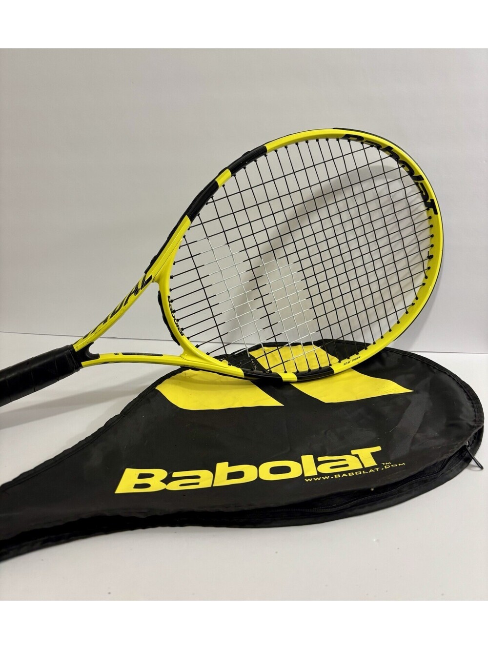 Babolat Nadal 25 Yellow/Black Tennis Racquet with Babolat Cover